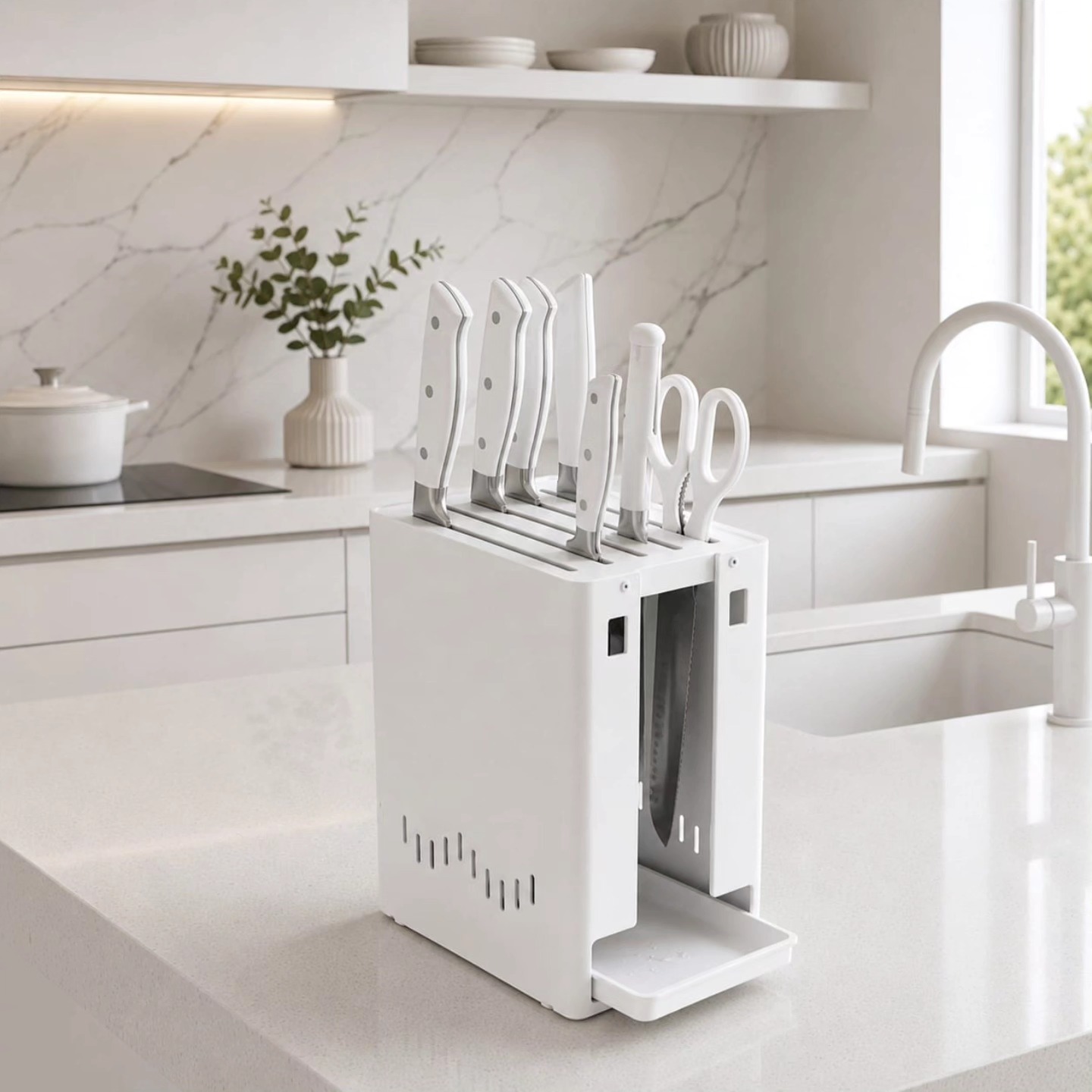 Multifunctional Kitchen Knife Block Organizer Multifunctional Kitchen Knife Block Organizer