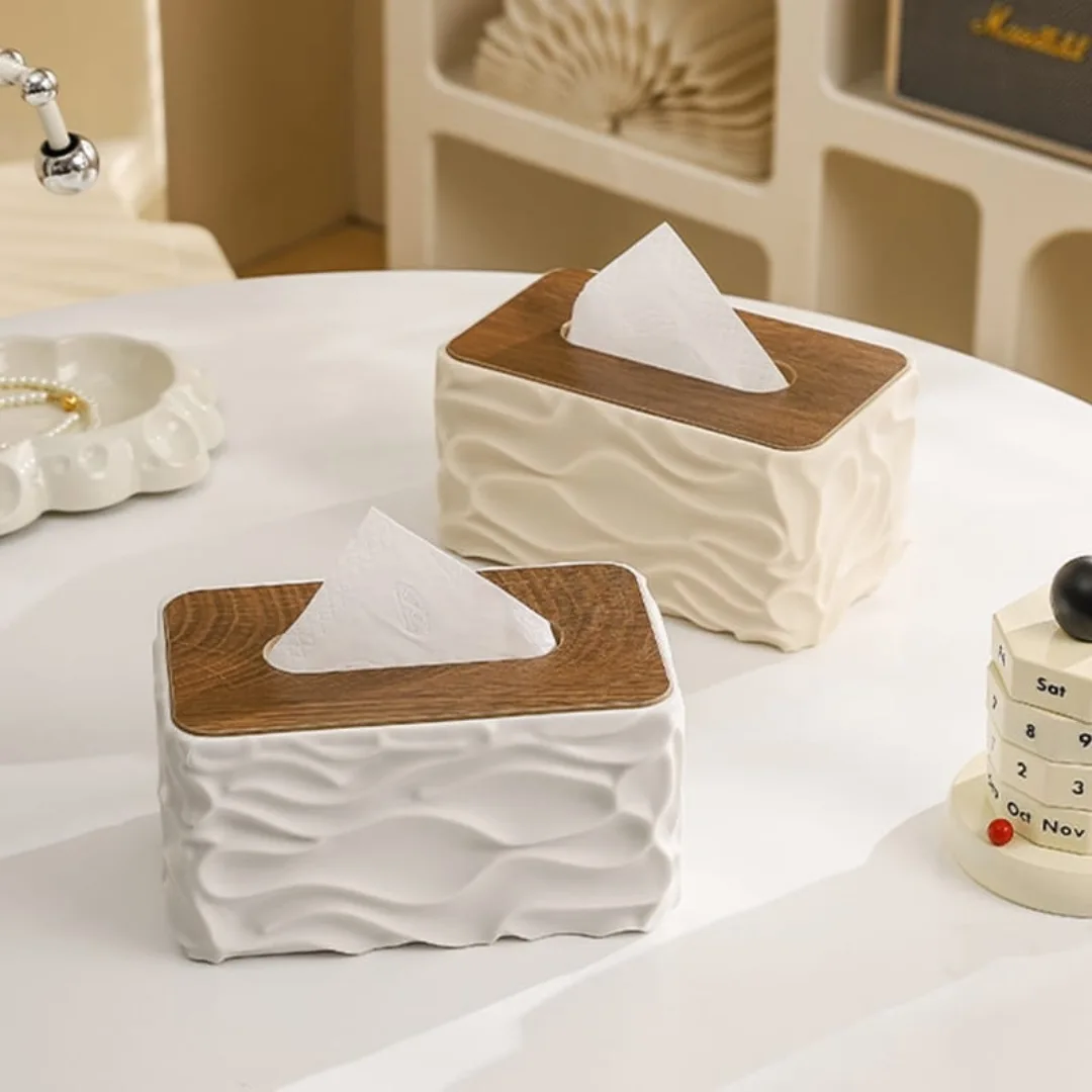 Luxury Wave Texture Tissue Box / Serviette Holder Luxury Wave Texture Tissue Box / Serviette Holder