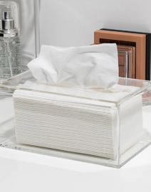 Clear Acrylic Tissue Box/Serviette Holder