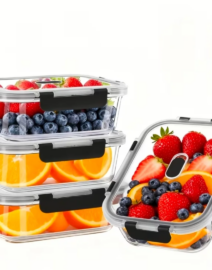 Large-Capacity Glass Food Storage Container