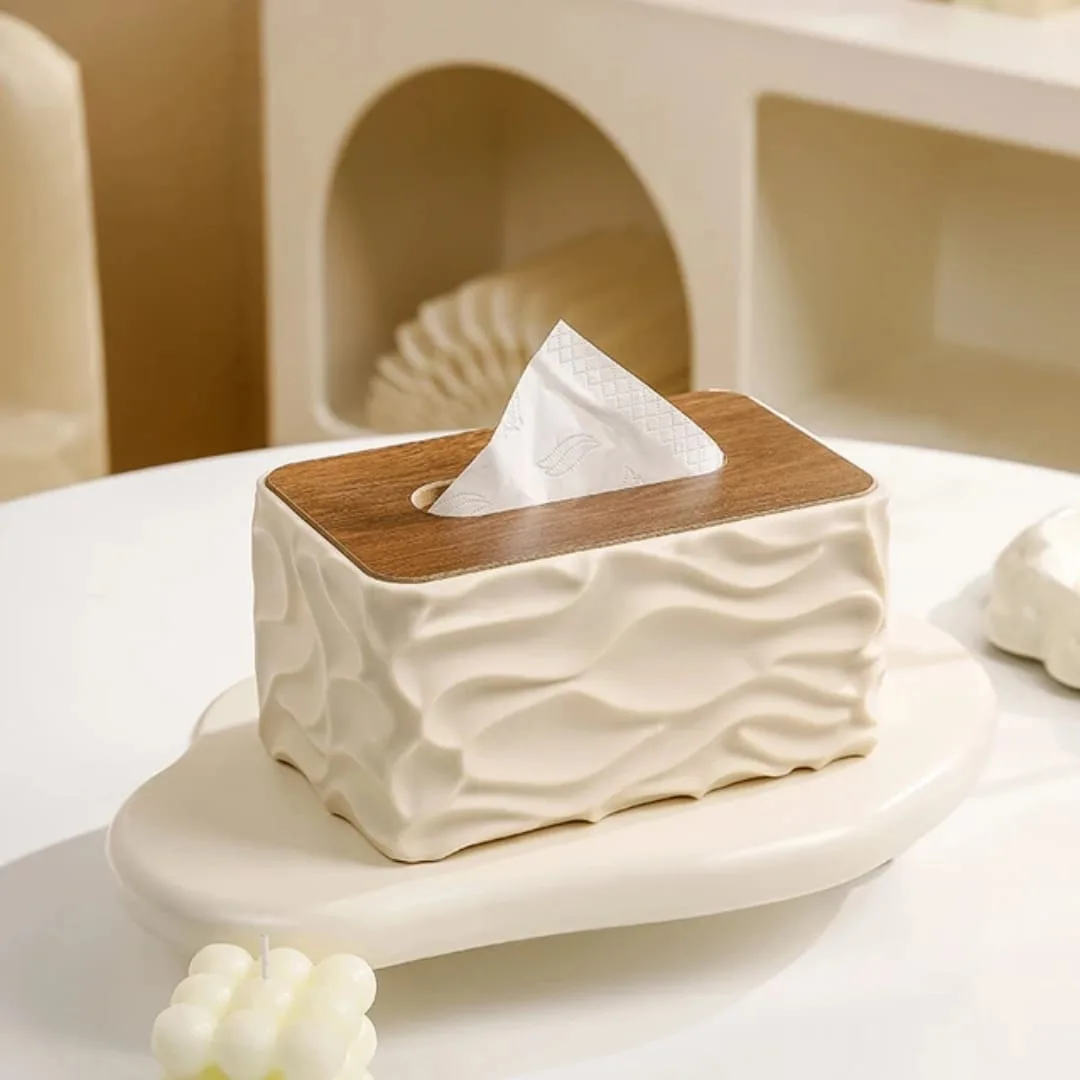Luxury Wave Texture Tissue Box / Serviette Holder Luxury Wave Texture Tissue Box / Serviette Holder
