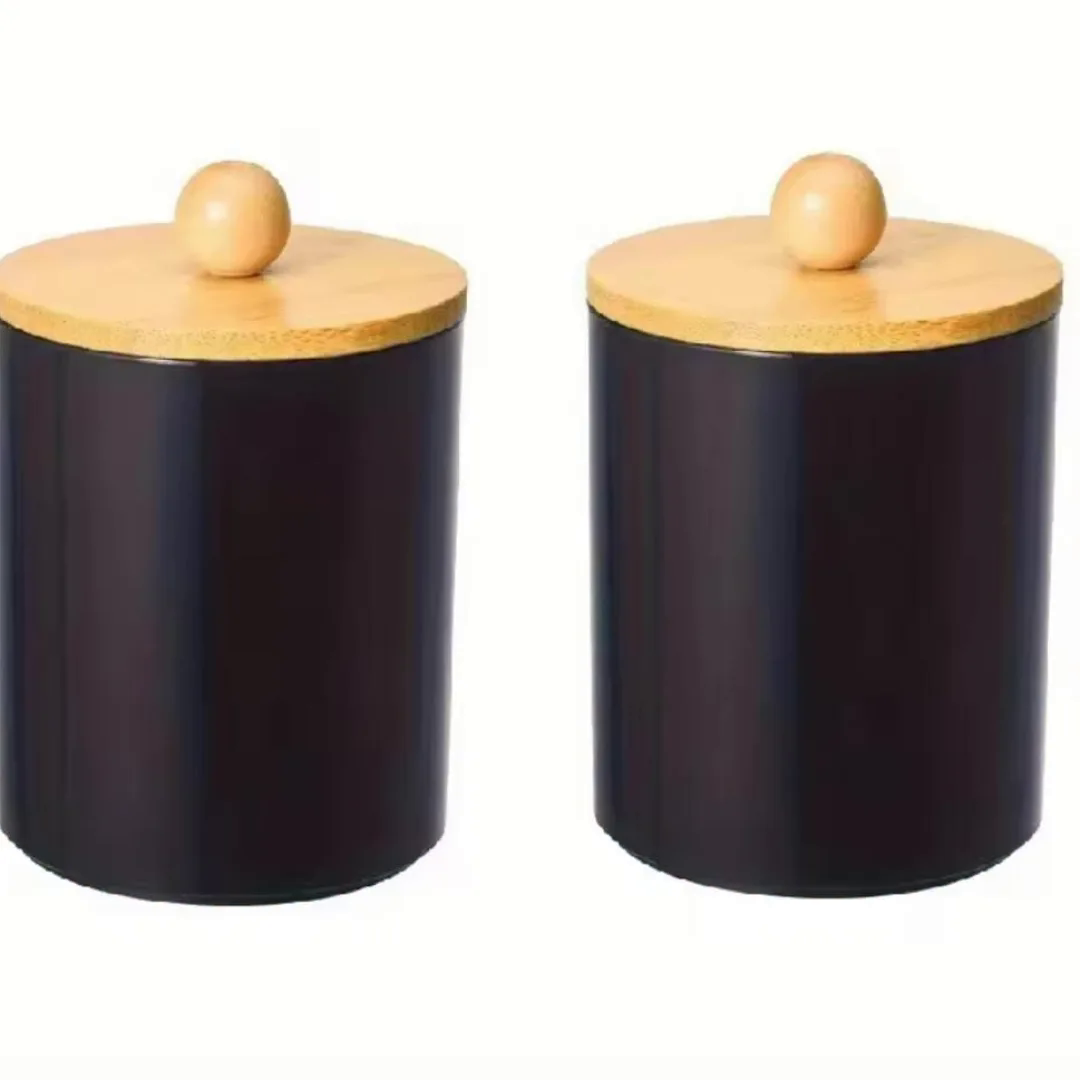 Alloy Swab Container with Bamboo Lid. Alloy Swab Container with Bamboo Lid.