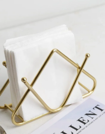 Premium Tabletop Decorative Metal Tissue / Napkin Holder