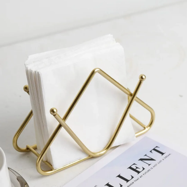 Premium Tabletop Decorative Metal Tissue / Napkin Holder