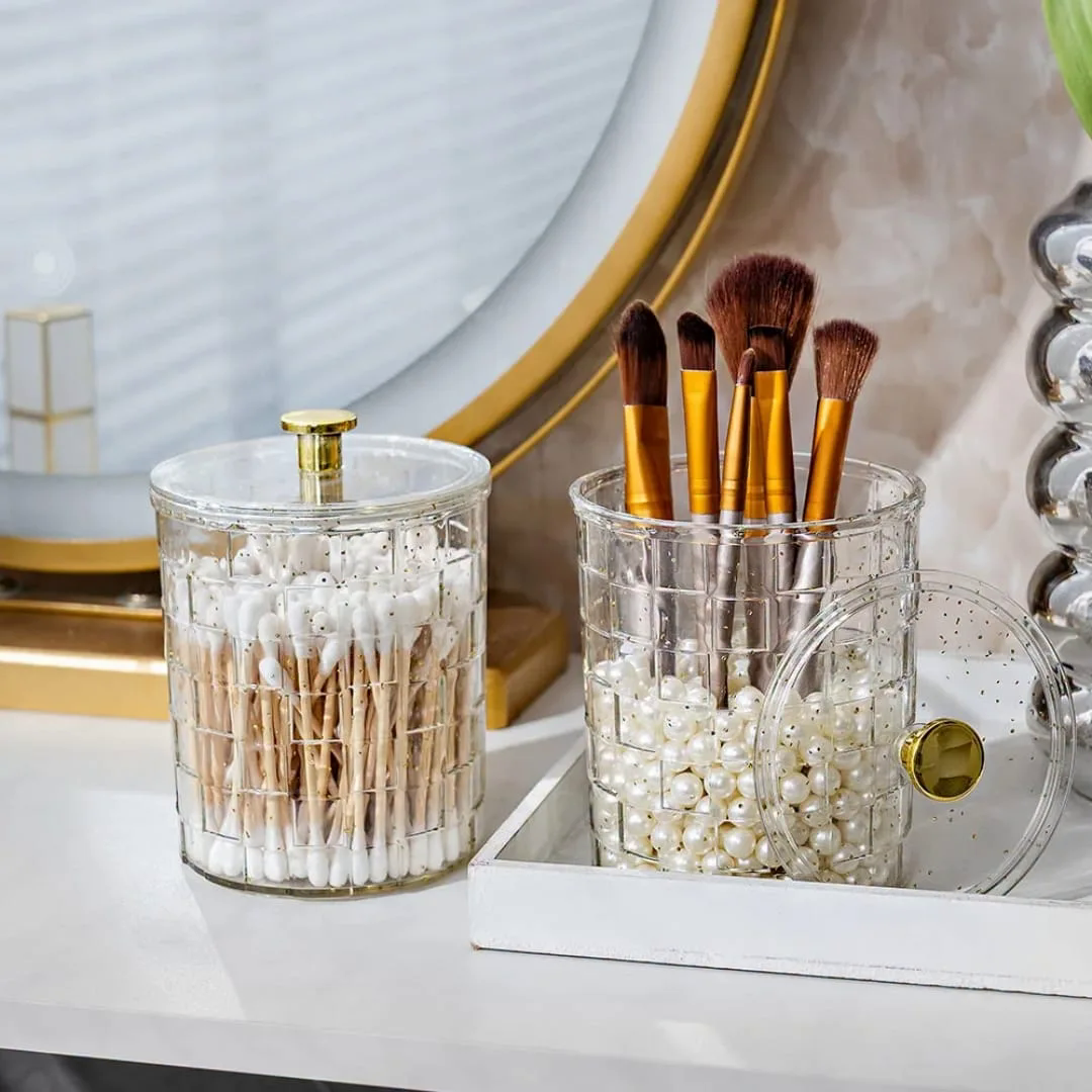 Acrylic High Quality Cotton/Swabs Organizers. Acrylic High Quality Cotton/Swabs Organizers.
