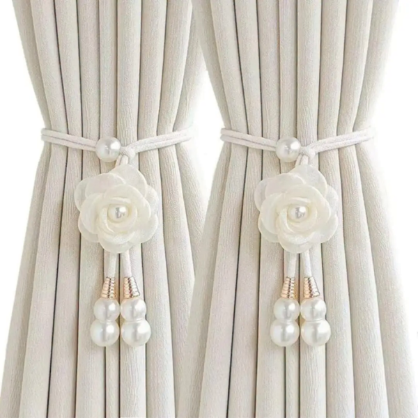 Creative Camelia Flower Decorative Curtain Tieback