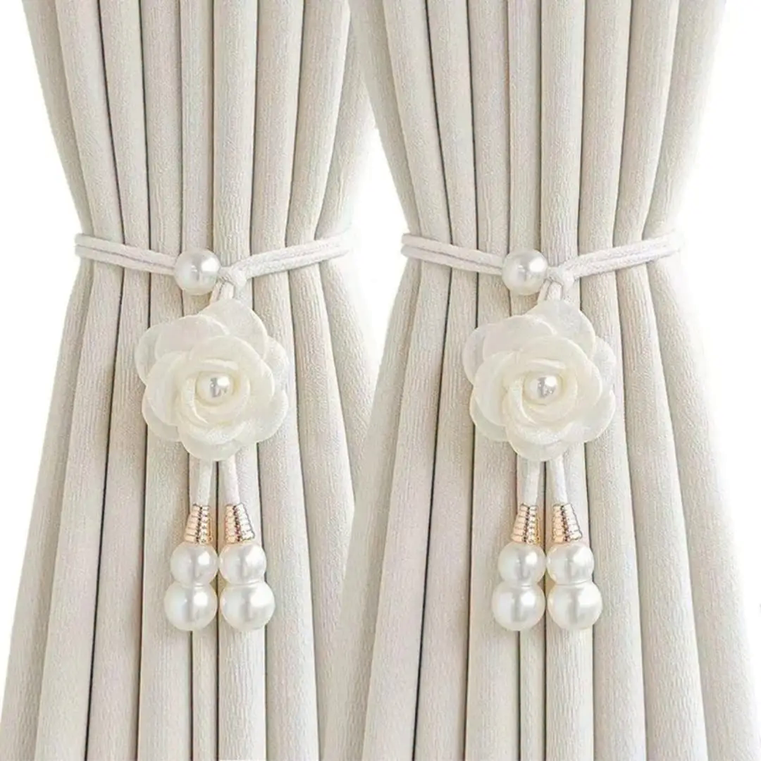 Creative Camelia Flower Decorative Curtain Tieback Creative Camelia Flower Decorative Curtain Tieback