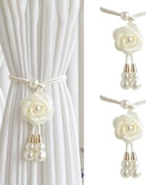 Creative Camelia Flower Decorative Curtain Tieback