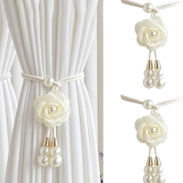 Creative Camelia Flower Decorative Curtain Tieback