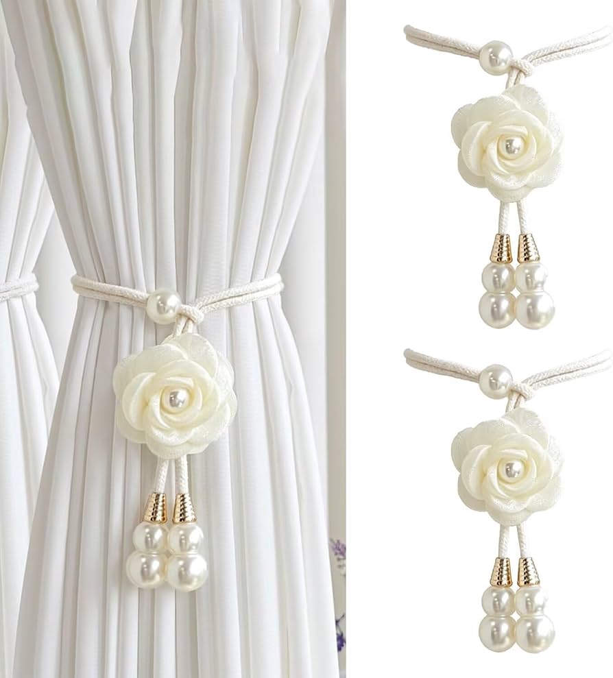 Creative Camelia Flower Decorative Curtain Tieback Creative Camelia Flower Decorative Curtain Tieback